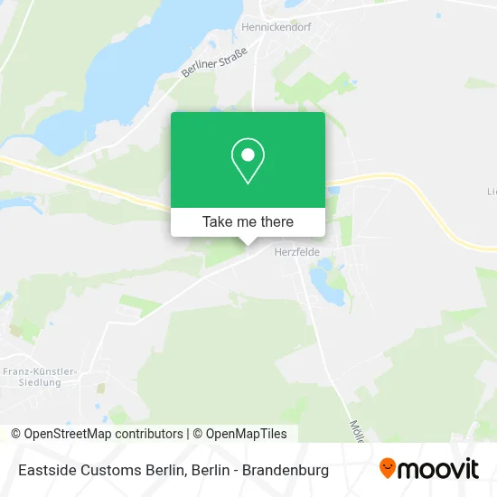 Eastside Customs Berlin map