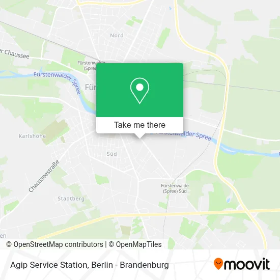 Agip Service Station map