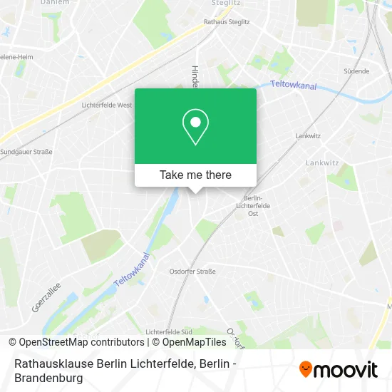Rathausklause Berlin Lichterfelde map