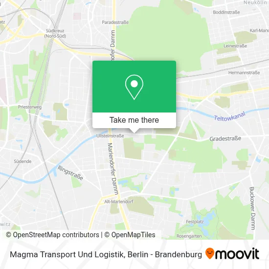 Magma Transport Und Logistik map