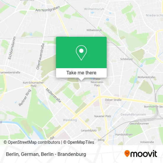 Berlin, German map