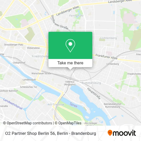 O2 Partner Shop Berlin 56 map