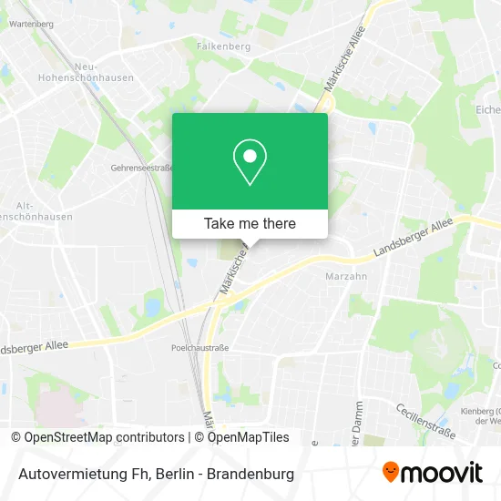 Autovermietung Fh map