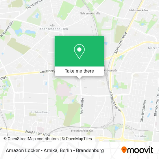 Amazon Locker - Arnika map