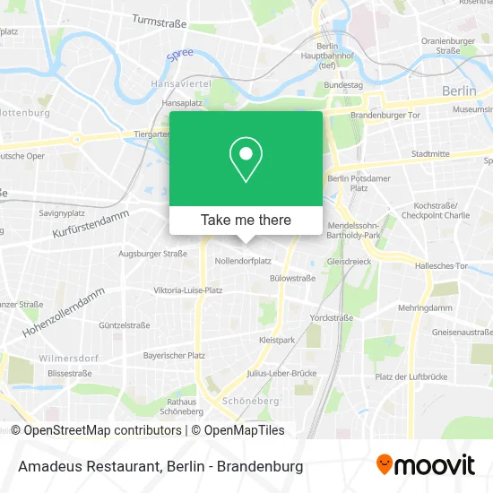 Restaurant Amadeus map