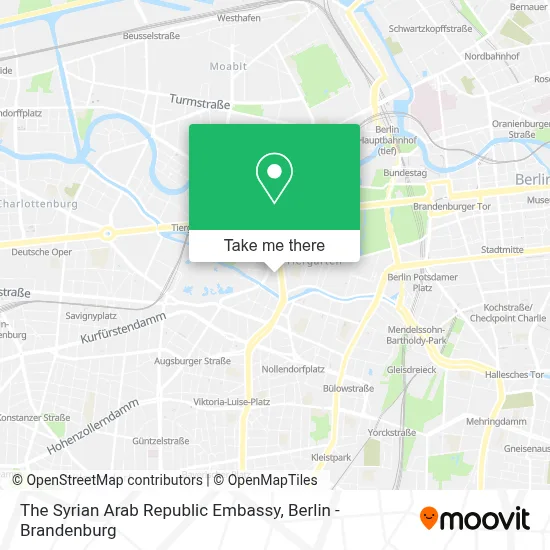 The Syrian Arab Republic Embassy map