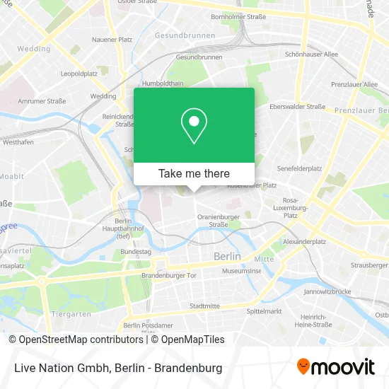Live Nation Gmbh map