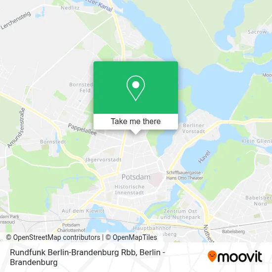 Rundfunk Berlin-Brandenburg Rbb map
