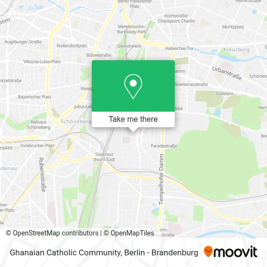 Ghanaian Catholic Community map