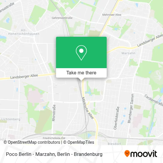 Poco Berlin - Marzahn map