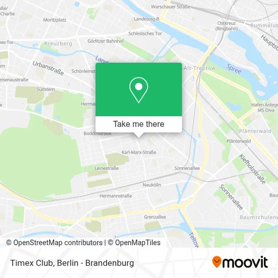Timex Club map