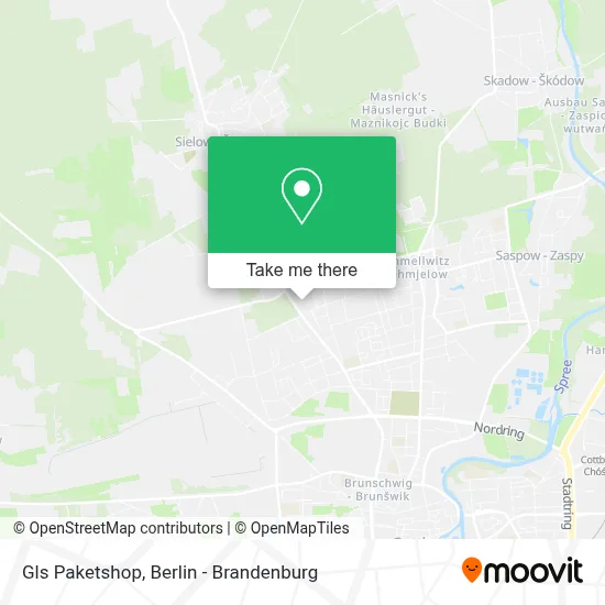 Gls Paketshop map