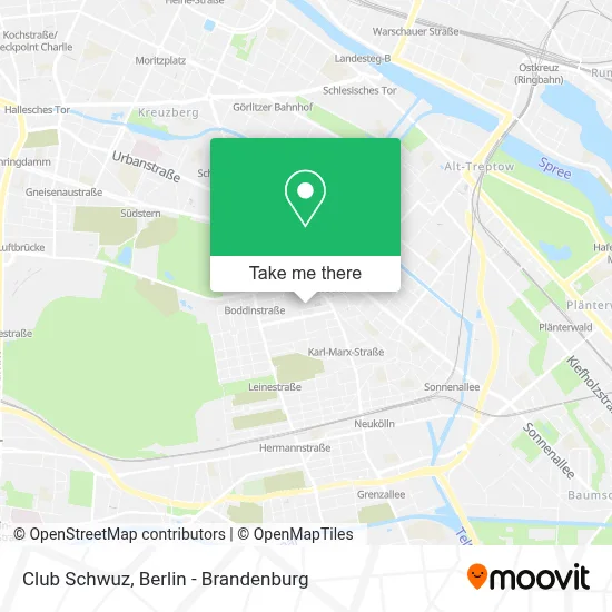 Club Schwuz map