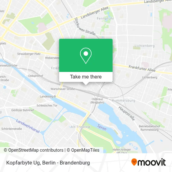 Kopfarbyte Ug map