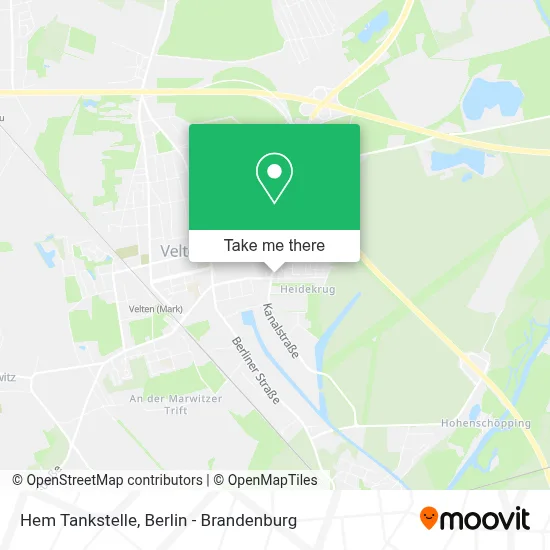 Hem Tankstelle map