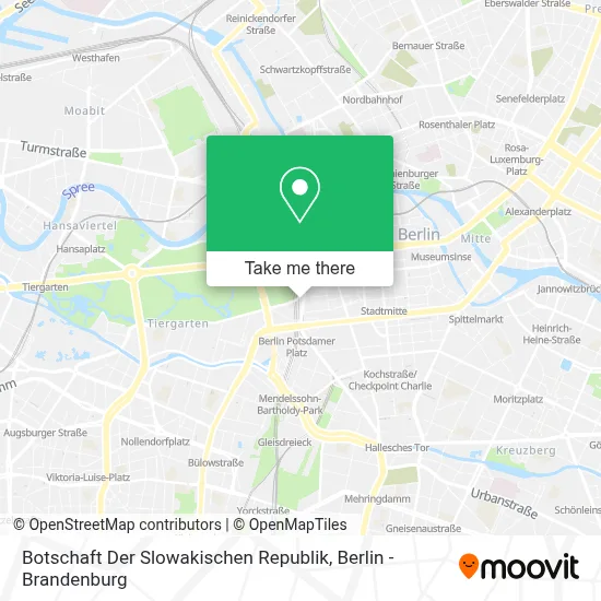 Botschaft Der Slowakischen Republik map