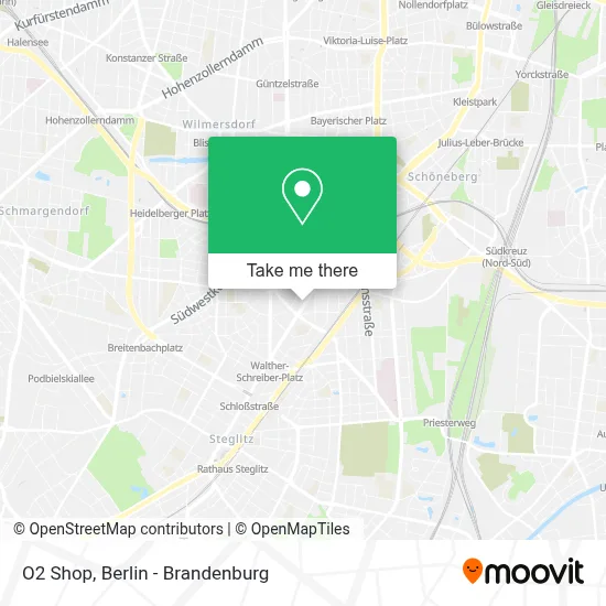 O2 Shop map