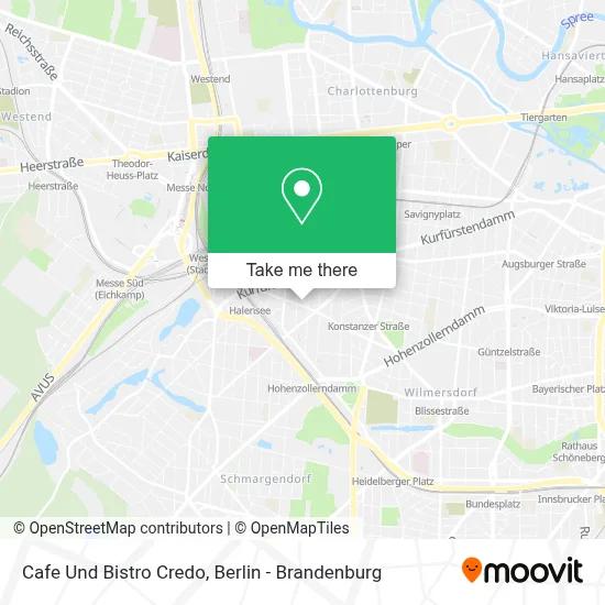 Cafe Und Bistro Credo map