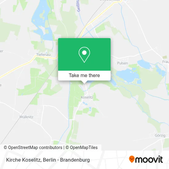 Kirche Koselitz map