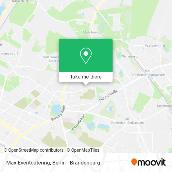 Max Eventcatering map