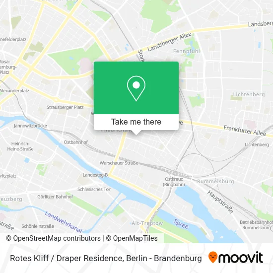 Rotes Kliff / Draper Residence map