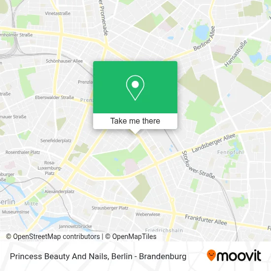 Princess Beauty And Nails map