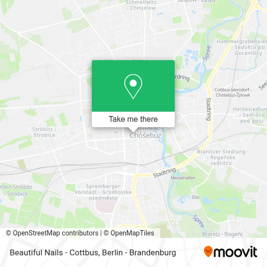 Beautiful Nails - Cottbus map