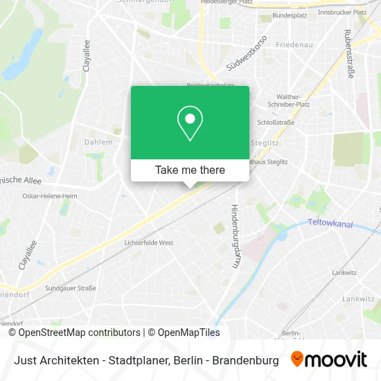 Just Architekten - Stadtplaner map