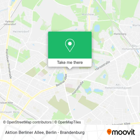 Aktion Berliner Allee map