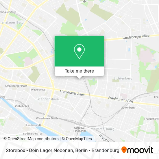 Storebox - Dein Lager Nebenan map