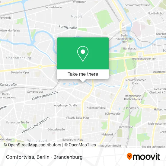 Comfortvisa map