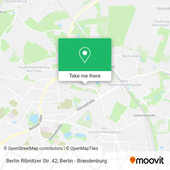 Berlin Ribnitzer Str. 42 map