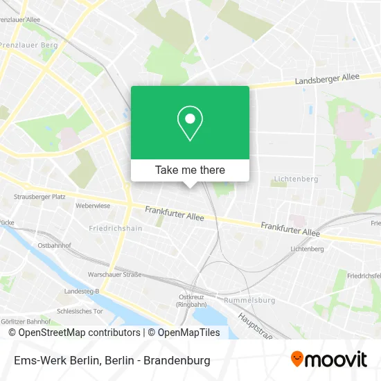 Ems-Werk Berlin map