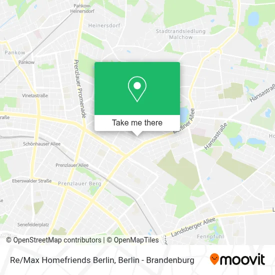 Re/Max Homefriends Berlin map