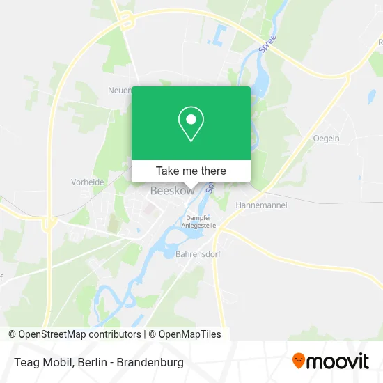 Teag Mobil map