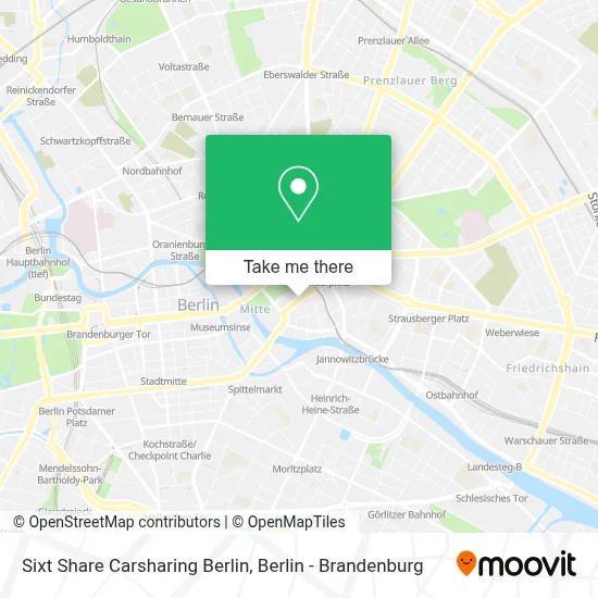 Sixt Share Carsharing Berlin map