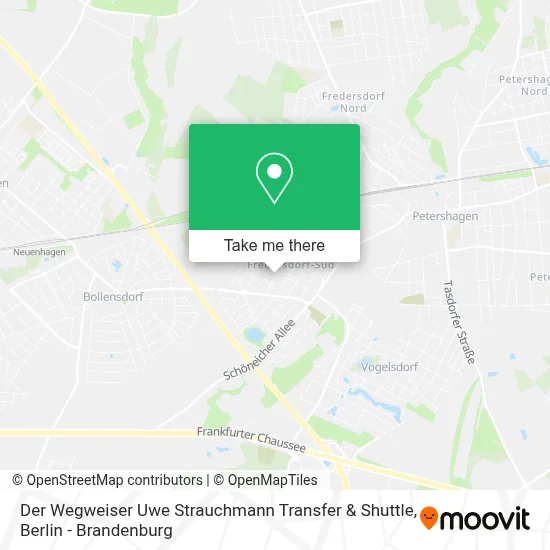 Der Wegweiser Uwe Strauchmann Transfer & Shuttle map