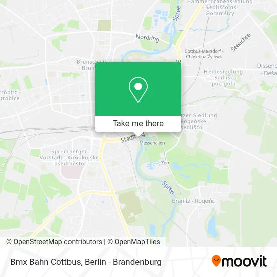 Bmx Bahn Cottbus map