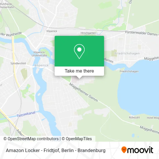 Amazon Locker - Fridtjof map