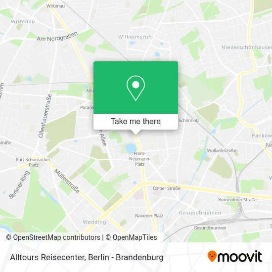Alltours Reisecenter map