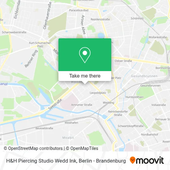 H&H Piercing Studio Wedd Ink map