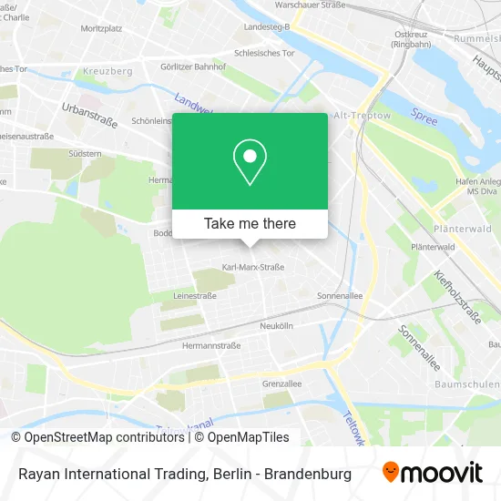 Rayan International Trading map