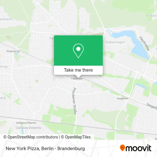 New York Pizza map