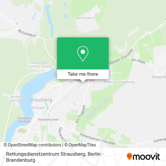 Rettungsdienstzentrum Strausberg map