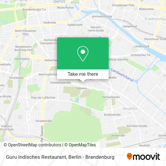 Guru Indisches Restaurant map