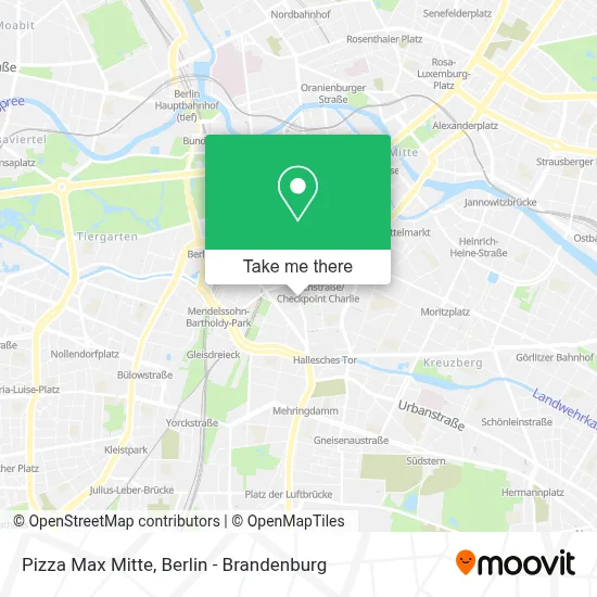 Pizza Max Mitte map