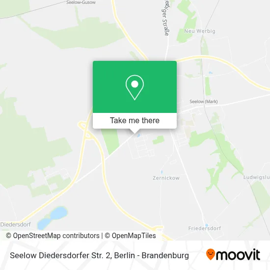 Seelow Diedersdorfer Str. 2 map
