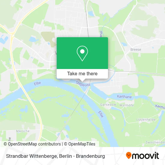 Strandbar Wittenberge map