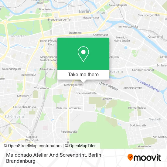 Maldonado Atelier And Screenprint map