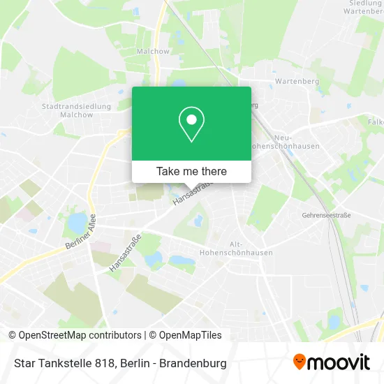 Star Tankstelle 818 map